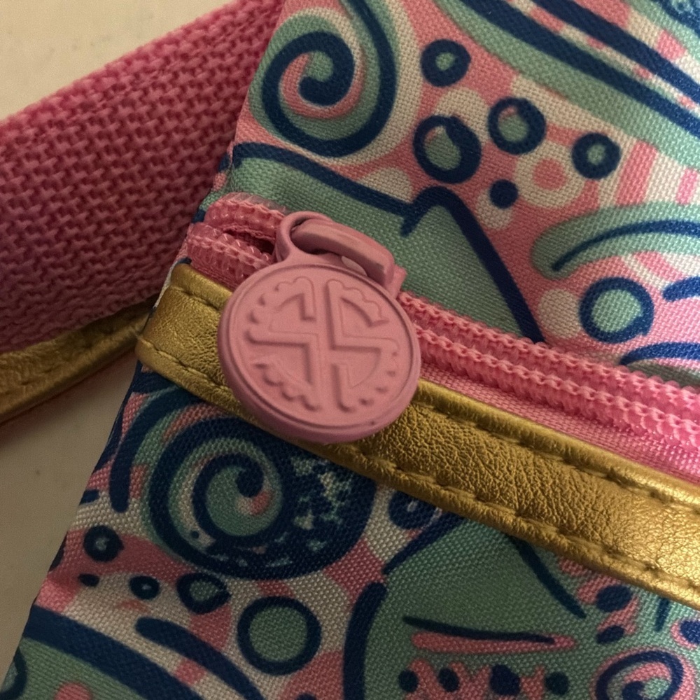 Simply Southern Pink and Blue Patterned Shoulder Bag With Adjustable Strap - Picture 7 of 8